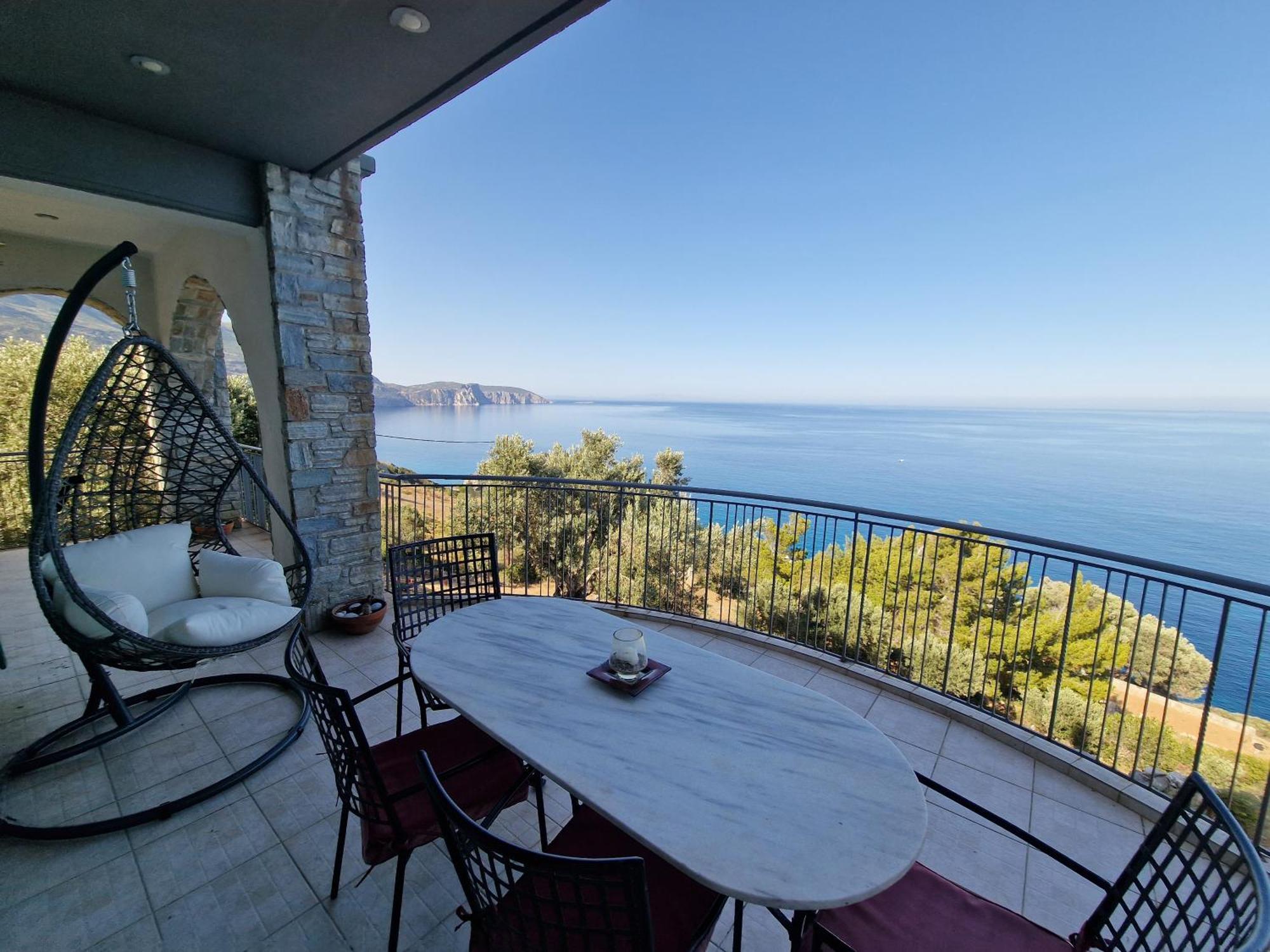 Villa Aegean Balcony Akhladherí Eksteriør billede