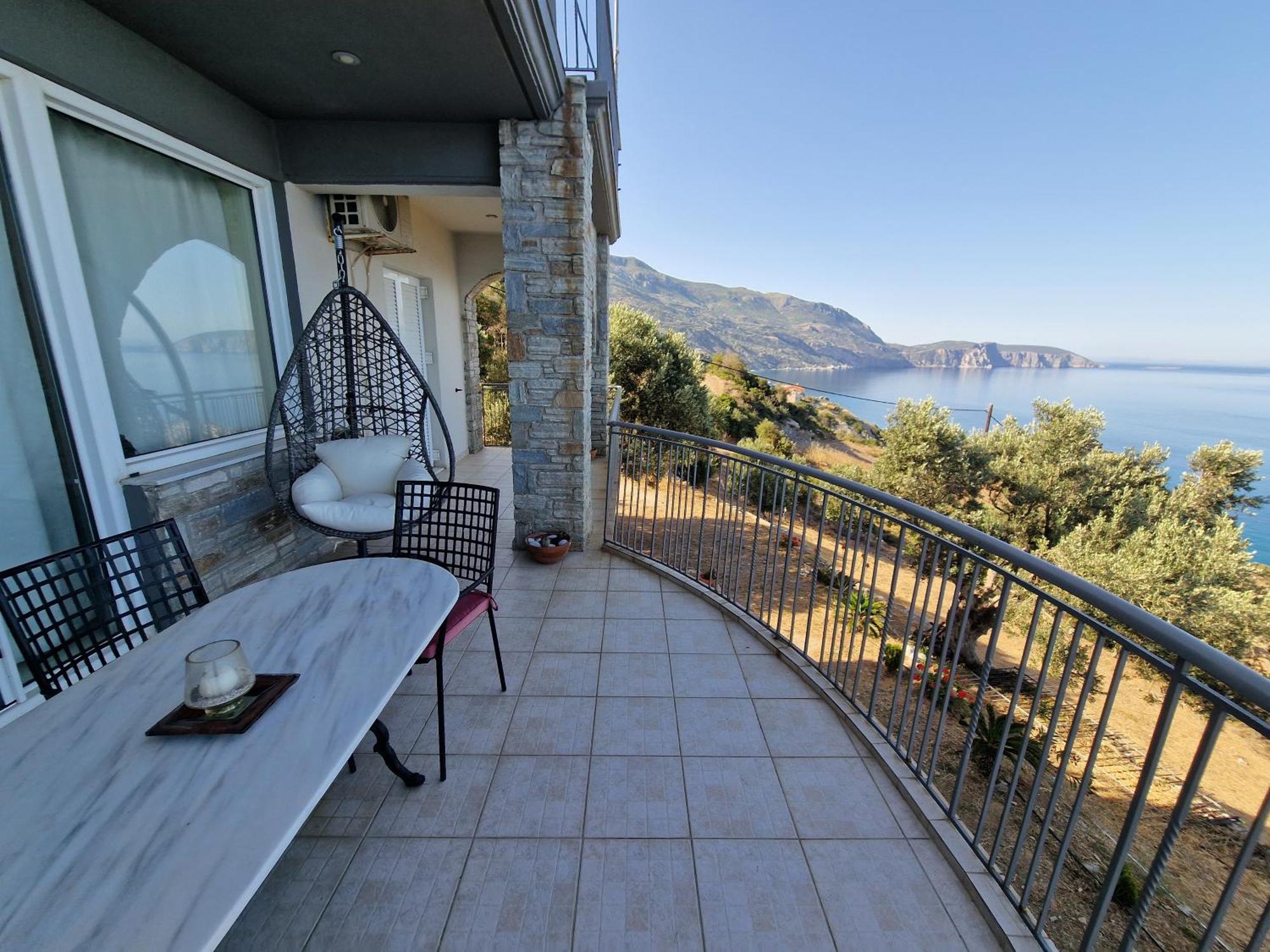 Villa Aegean Balcony Akhladherí Eksteriør billede